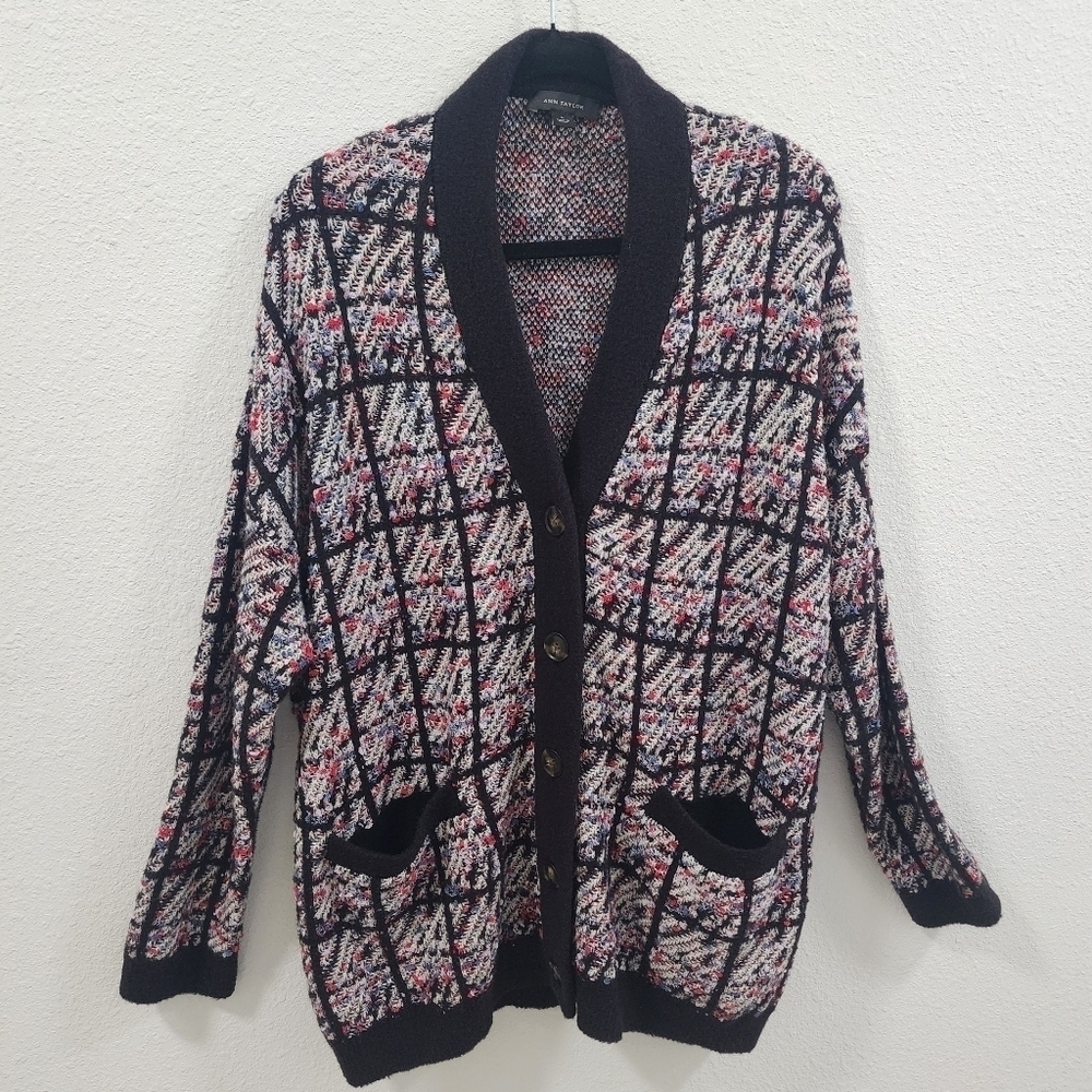 Ann Taylor Cardigan Size L Multicolor Plus Size.